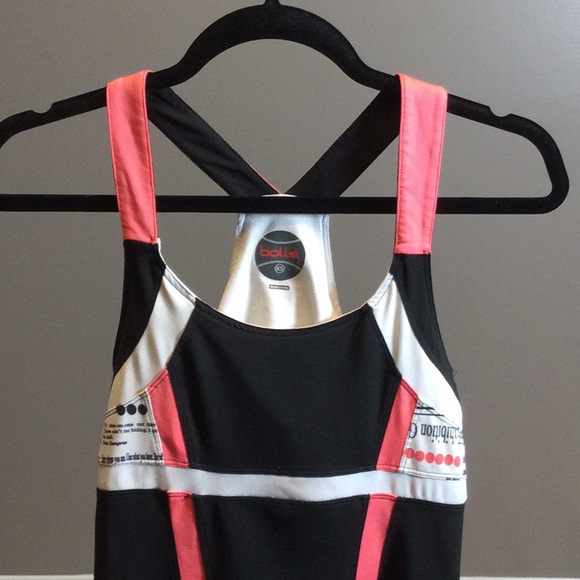 XS Bolle black newsprint tennis dress - Picture 5 of 16